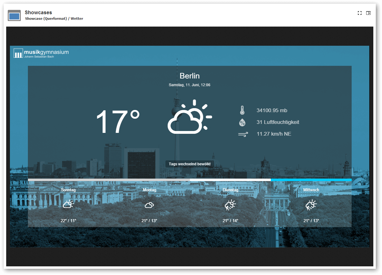 Screenshot: Wetter-App